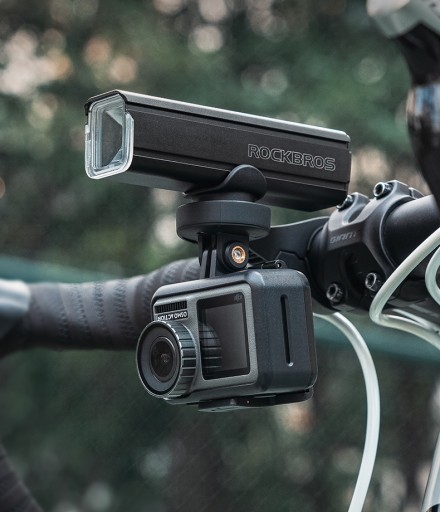 ROCKBROS RHL1500 Мощный велосипедный фонарь 1500 люмен VARIA / крепление GoPro