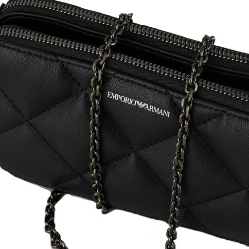Маленькая черная сумочка Emporio Armani на цепочке