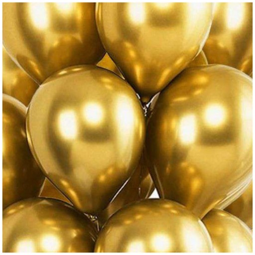 БОЛЬШОЙ GLOSSY хром ЗОЛОТО блеск металлические воздушные шары для гирлянд 50 шт.