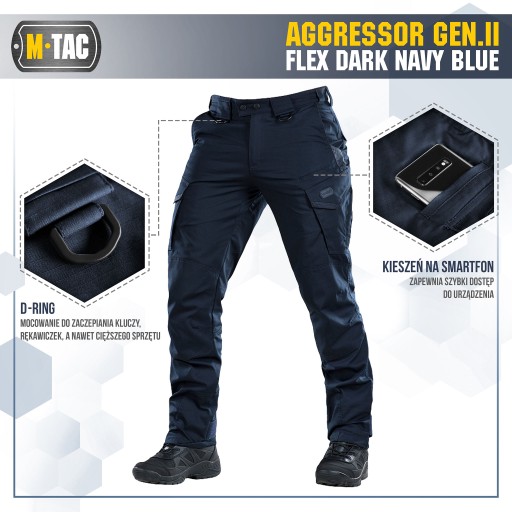 M-TAC Тактические Брюки AGGRESSOR темно-синие 38/30