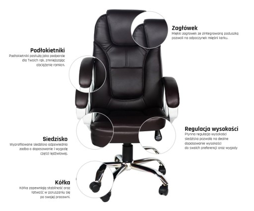 Вращающееся офисное кресло TILT Artnico Iris Office Chair, темно-коричневый
