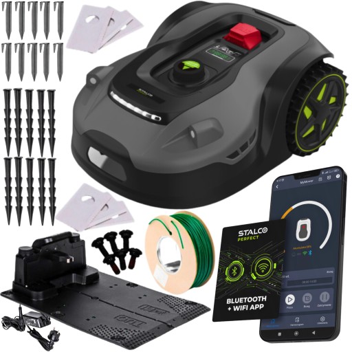 РОБОТ-КОСИЛКА АВТОМАТИЧЕСКАЯ КОСИЛКА RM1300US STALCO ИДЕАЛЬНОЕ ПРИЛОЖЕНИЕ WiFi