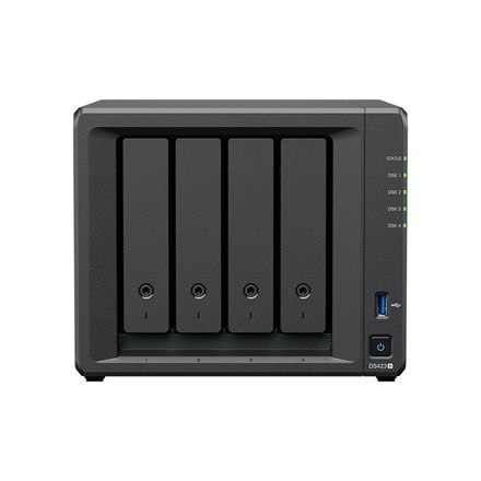 Synology Rack NAS DS423+ J4125, частота процессора 2,7 ГГц, 2 ГБ, DDR4