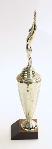 TROFEUM mężczyzna z laurem PUCHAR