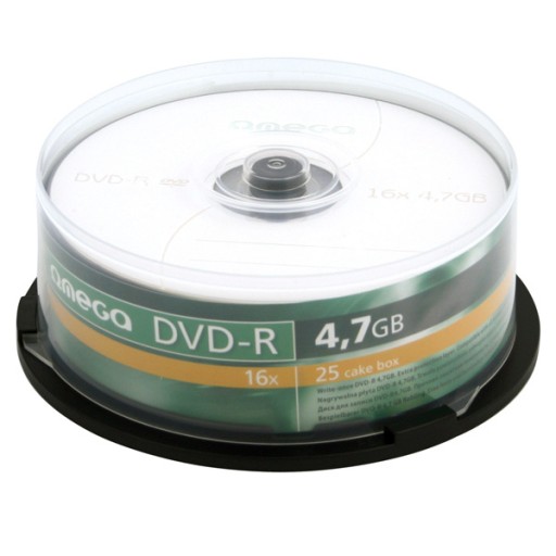 DVD+R 4,7 ГБ 16X Торт (25) ОМЕГА