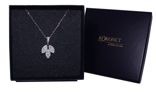 цепочка с подвеской LEAF boho STONE нежная