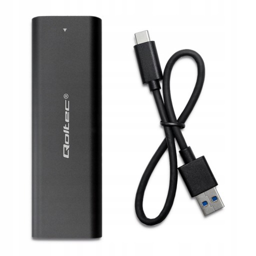Корпус Qoltec для накопителей M.2 SATA SSD NGFF USB типа C 50311