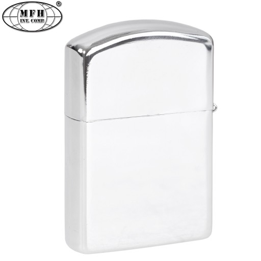 БЕНЗИНОВАЯ ЗАЖИГАЛКА типа ZIPPO СТАЛЬ ХРОМ MFH