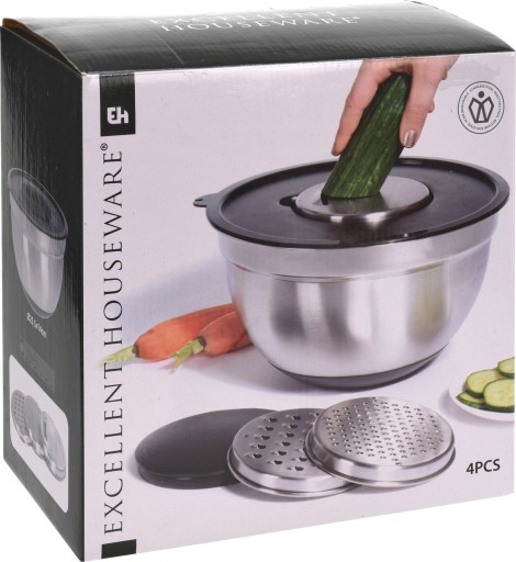 КУХОННАЯ ЧАСТЬ СО СТАЛЬНЫМИ ТЕРКАМИ И КРЫШКОЙ, 4,5 Л.