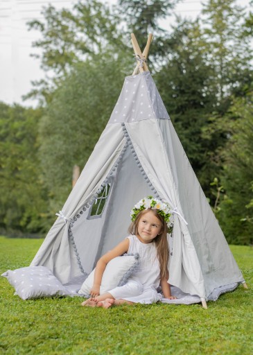 Детская палатка TIPI POMPON + каркас СТАБИЛИЗАТОР
