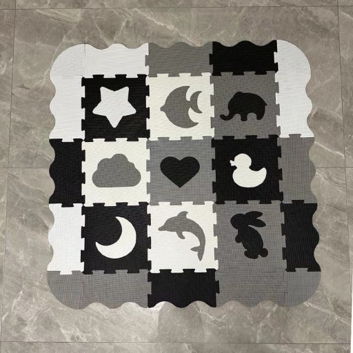 Mata Edukacyjna Piankowa Interaktywna Puzzle Piankowe dla niemowląt dzieci
