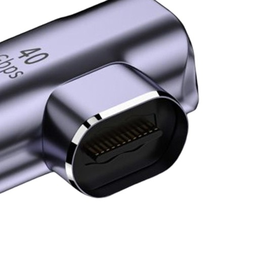 100 Вт, 40 Гбит/с, PD, быстрая зарядка, передача данных 8K, выход USB C с изогнутой стороной