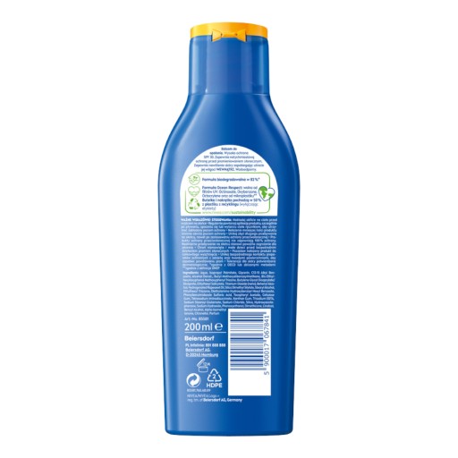 NIVEA SUN PROTECT&MOISTURE Balsam przeciwsłoneczny SPF30 200ml + Piłka