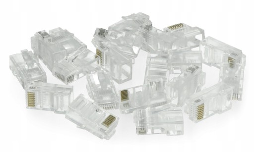 Проходная вилка RJ45 UTP cat5e, 100 шт.