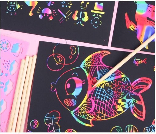 Волшебный скретч-блокнот HOLOGRAPHIC SCRATCH WORK