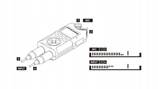 Цифровой аудиорекордер Tascam DR-40X 4 дорожки