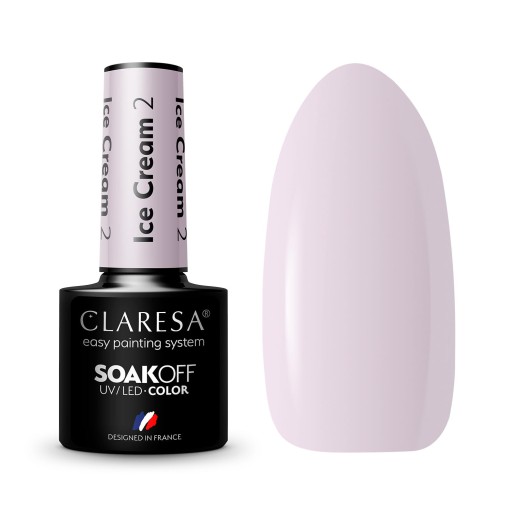 CLARESA ГИБРИДНЫЙ ЛАК ICE CREAM № 2 ICE COFFEE