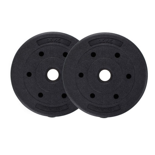 OBCIĄŻENIE ZESTAW TALERZE 2x2,5kg OBCIĄŻENIA KOMPOZYTOWE BITUMICZNE 29mm