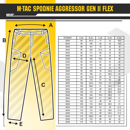 Тактические брюки M-Tac Aggressor Flex DO 28/34