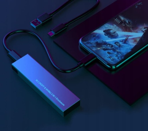 Отсек SSD Диск NVME/SATA M.2 USB C 3.1 Gen2