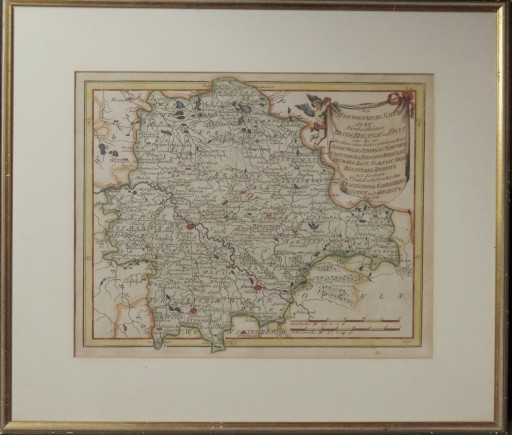 MAPA KSIĘSTW ŚLĄSKICH-HERZOGTHUMS SCHLESIEN..