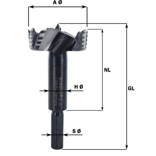 Сиденье Famag BORMAX INCH O 9,53 мм 1622.215