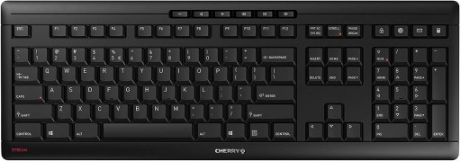 KLAWIATURA BEZPRZEWODOWA RF CHERRY STREAM DESKTOP BRAK MYSZY! UKŁ NIEMIECKI