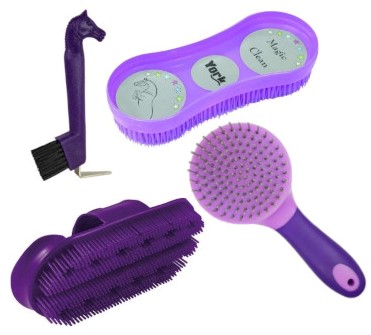 НАБОР ЩЕТКОВ ДЛЯ ЛОШАДЕЙ, BUBBLE, PURPLE HOUSHOT BRUSH