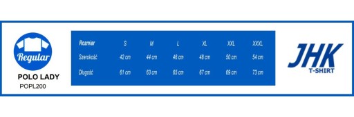 KOSZULKA POLO damska POLÓWKA bawełniana JHK POPL-200 limonkowa LM r. XL
