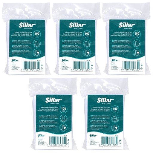 5 конвертов для визиток Sillar Premium 65 x 100 мм, 90 микрон