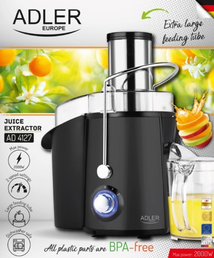 ВЫСОКОСКОРОСТНАЯ СОКОВЫЖИМКА 2000ВТ ADLER AD4127