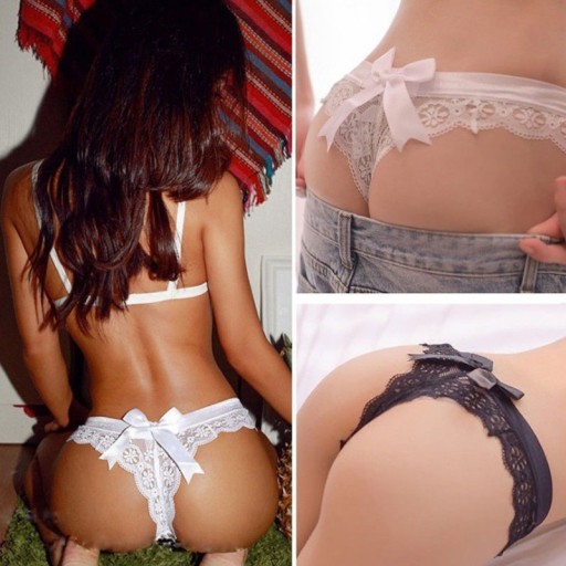 MAJTKI STRINGI DAMSKIE SEKSOWNE KORONKOWE FIGI SEXY BIELIZNA EROTYCZNA