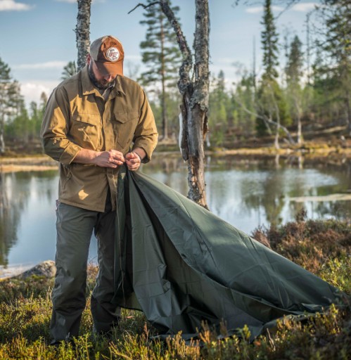 Брезент для кемпинга Helikon Supertarp - оливково-зеленый