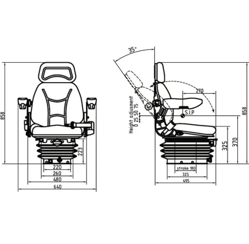 SEAT Сиденье ZETOR URSUS C385 902 912 1224