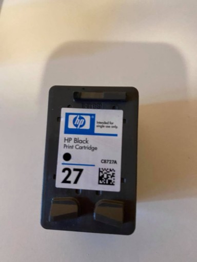 HP INK CARTRIDGE 27 C8727A ЧЕРНЫЙ ОРИГИНАЛ ПУСТОЙ