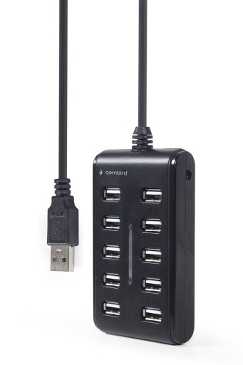 10-портовый концентратор USB 2.0 с переключателем Gembird