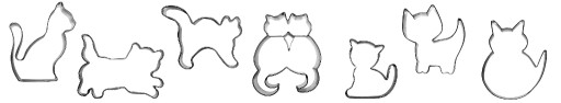 Форма кота 6 см кот для печенья и кошачьих пряников