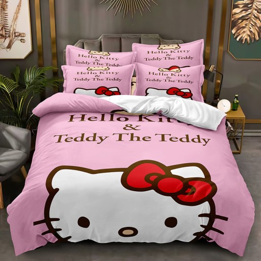 КОМПЛЕКТ ПОСТЕЛЬНОГО ПРИНАДЛЕЖНОСТИ, НАВУШКА 200х220 HELLO KITTY