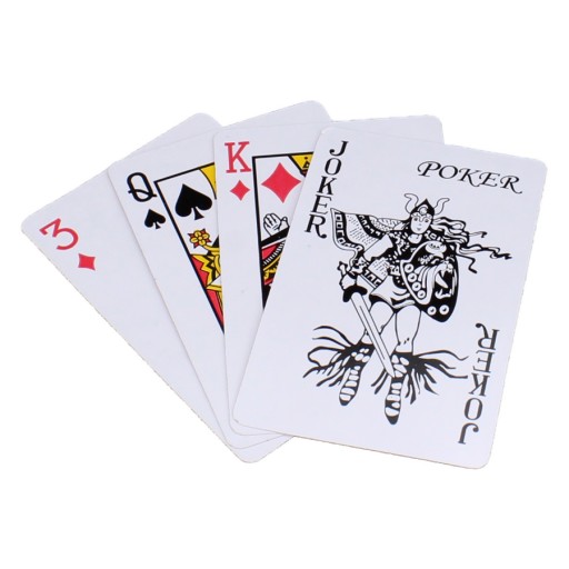 KARTY DO GRY W POKERA TALIA PLASTIK POWLEKANE 54 x 2 TALIE