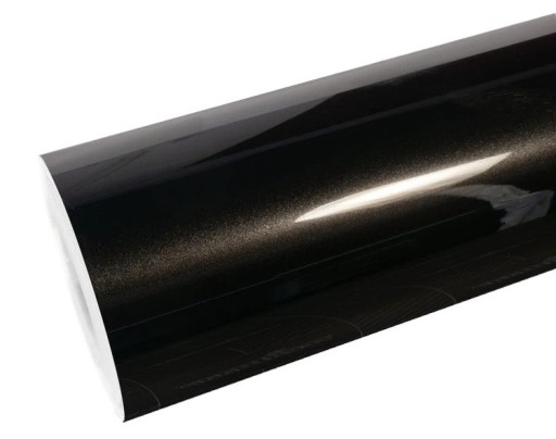 FOLIA SAMOCHODOWA DIAMENT 152cm CZARNA METALLIC PET CZARNY POŁYSK OKLEINA