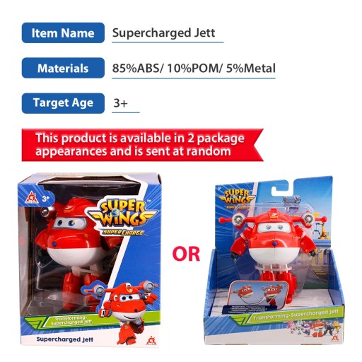 Super Wings 5-дюймовый трансформирующийся самолет-трансформер Джетт Диззи Донни