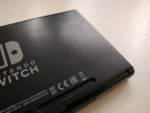 NINTENDO SWITCH 210201 СЕРАЯ КОНСОЛЬ ПОВРЕЖДЕНА