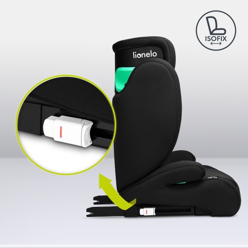 Автокресло Isofix, регулировка подголовника I-SIZE 100-150см Lionelo HUGO