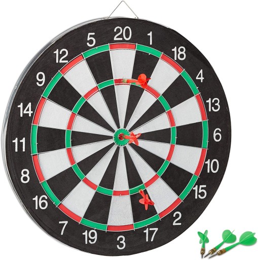 Tablica włókno drzewne Relaxdays BOARD X 2 GRA W RZUTKI