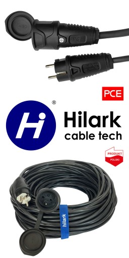 Przedłużacz polwinitowy H05VV-F 3x1,5 OWY PVC 3m