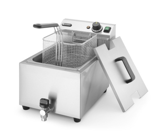 Ручная фритюрница со сливным краном HENDI 8L 230В/3500Вт 305х515х(В)354мм
