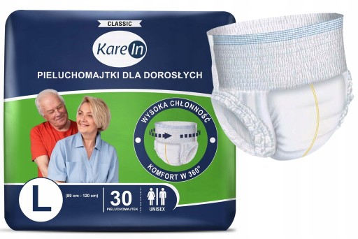 ПОДГЛОНКИ ДЛЯ ВЗРОСЛЫХ KAREIN CLASSIC L 30 ШТ.