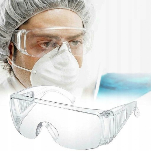 ЗАЩИТНЫЕ ОЧКИ ПОЛИКАРБОНАТНЫЕ ПРОЗРАЧНЫЕ ОЧКИ OHS, ANTI-SPLAY, Класс 1