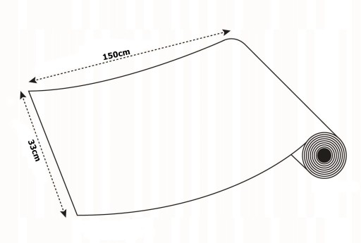 Okleina Meblowa Samoprzylepna Przezroczysta Połyskowa PCV Rolka 33x150cm