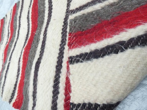 kilim RETRO wełna 75x211 cm chodnik NARZUTA długi wełniany koc